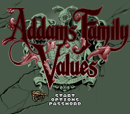 Addams Family Values (USA) (En,Fr,De) Title Screen